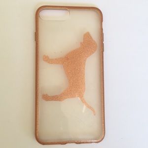 Pink Victoria’s Secret iPhone puppy case